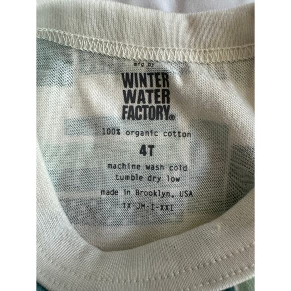 Winter Water Factory Library Books T Shirt Organic Cotton Unisex Sz 4T - Picture 3 of 3